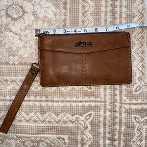 APOLO Original Brown Wristlet Purse Pouch / Wallet